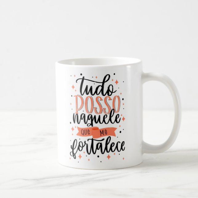 Mug Caneca Tudo posso naquele que me fortalece 325ml (Droite)
