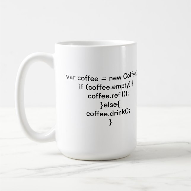Mug Canette Algorithme Coffee (Gauche)