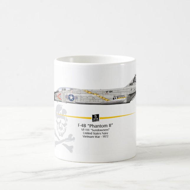Mug Canette de la chasse F-4B Phantom VF-184 « Jolly (Centre)