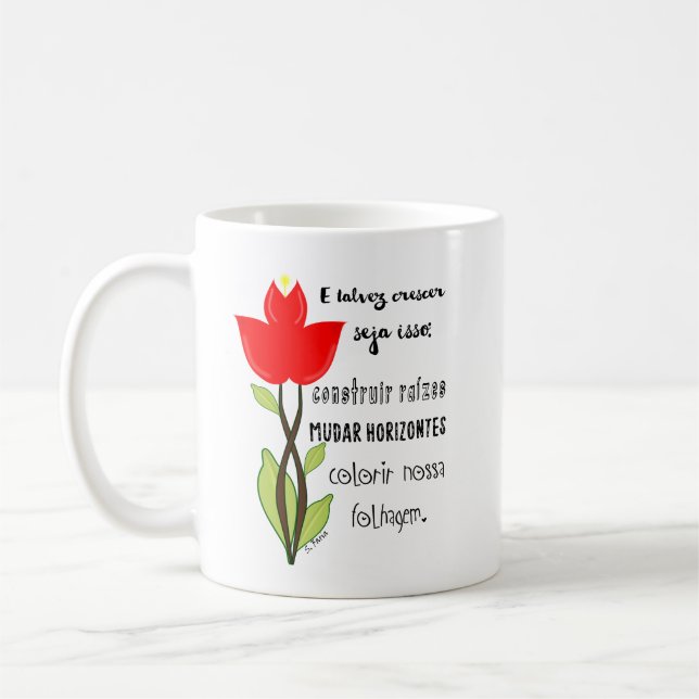 Mug Canette personnalisée avec phrase et illustration (Gauche)