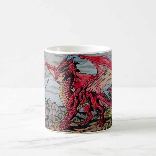 Mug Canette personnalisée - Dragon (Centre)