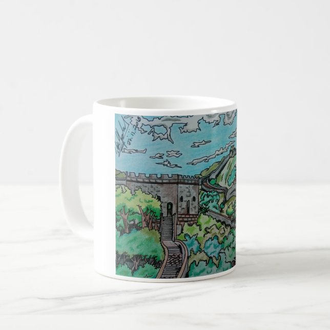 Mug Canette personnalisée - Paysage (Devant gauche)