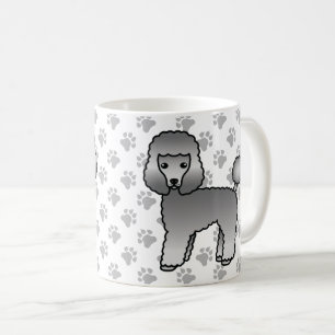 Mug Caniche jouet gris Chien de dessin animé mignon
