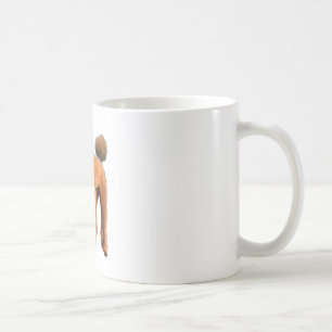Mug caniche rouge