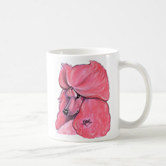 Mug Caniche standard rose
