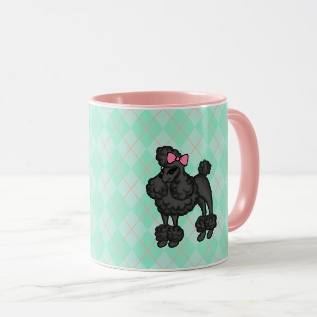 Mug Canicule de caniche française (Devant droit)