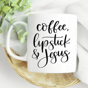 Mug Canne à café et Jesus mignon amusant