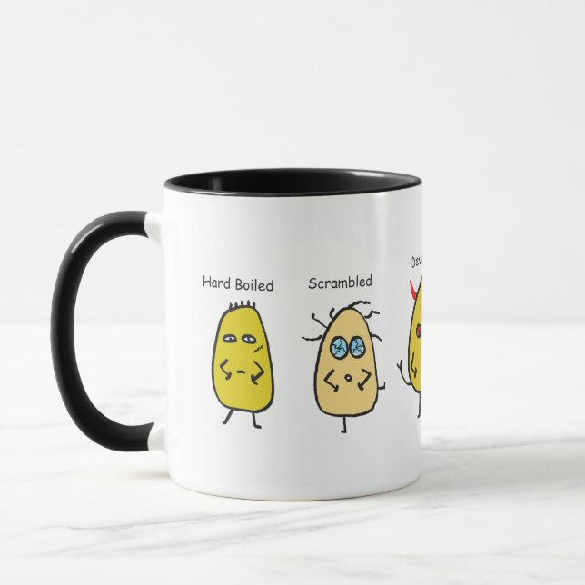 Mug Canons à oeufs amusants (Gauche)