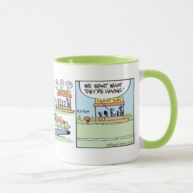 Mug Canotage drôle Croc d'air comique (Droite)