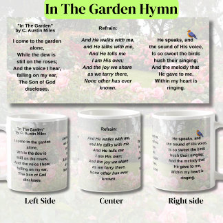 Mug Cantique chrétien Dans le jardin