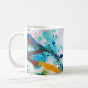 Mug Canva Artistique Verte. Illustration de Cool viole