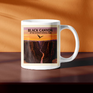 Mug Canyon noir vintage du parc national Gunnison