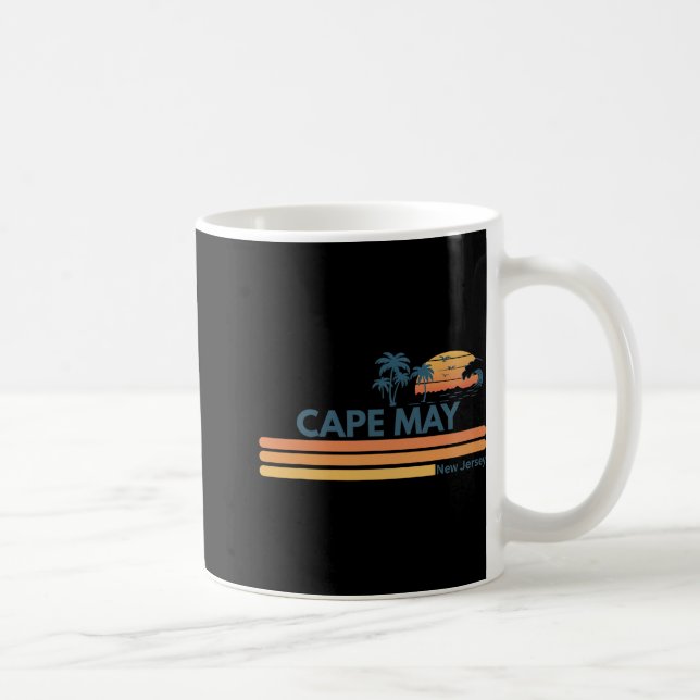 Mug Cape May Beach New Jersey Summer Palm Tree Men Wom (Droite)