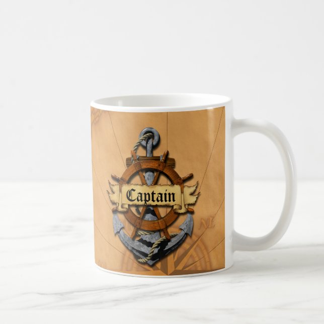 Mug Capitaine Anchor et roue (Droite)