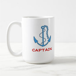 Mug Capitaine d'Ancre de bateau