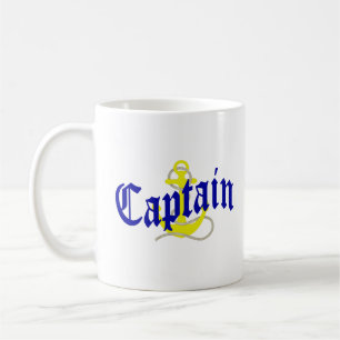Mug Capitaine de bateau et ancre