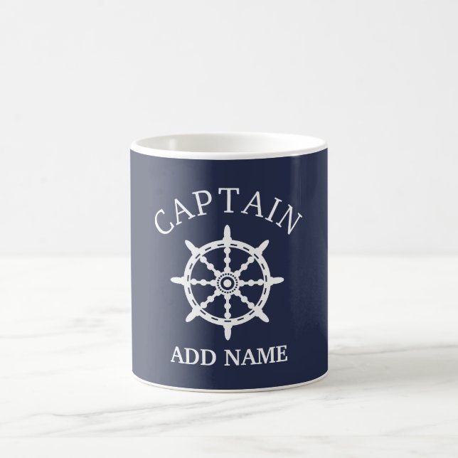 Mug Capitaine de bateau (personnalisez Name de (Centre)