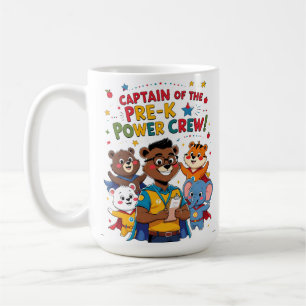 Mug Capitaine de l'équipe de pouvoir pré-maternelle