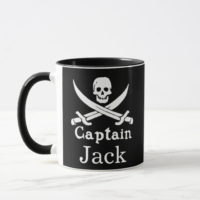 Mug Capitaine de pirate personnalisé (Gauche)