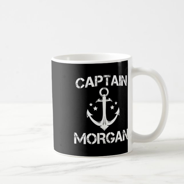 Mug Capitaine Morgan Funny Anniversaire Nom de famille (Droite)