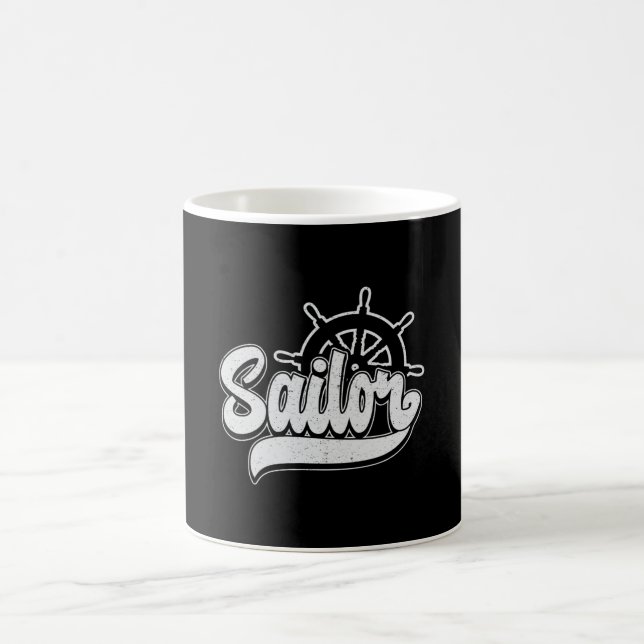 Mug Capitaine Sailor Bateau de mer Idée cadeau de navi (Centre)