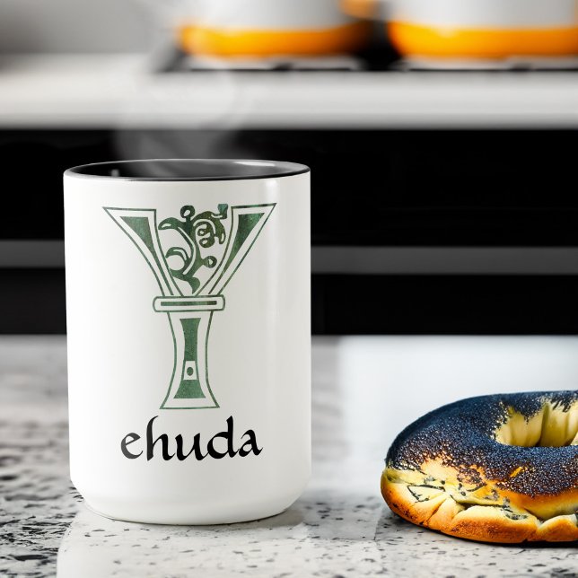 Mug Capitale décorative botanique médiévale Y (Créateur téléchargé)