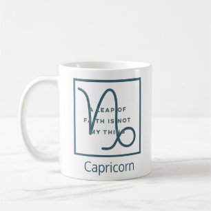 Mug Capricorn Zodiac Signal amusant Citation Élégant T