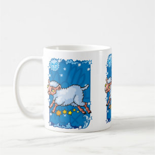 Mug Capricorne chèvre-mouton saut dans les étoiles