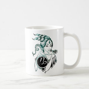Mug Capricorne Dame Art Déco
