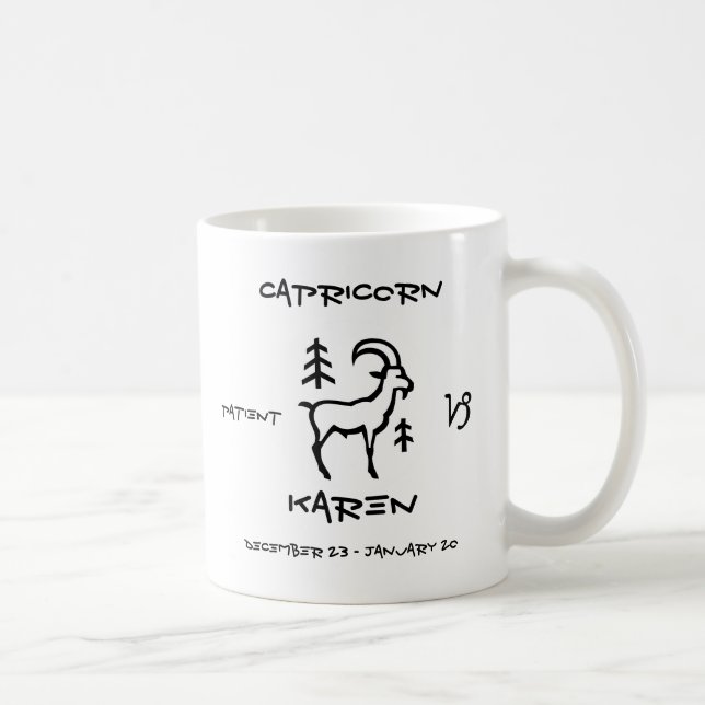 Mug Capricorne personnalisé (Droite)