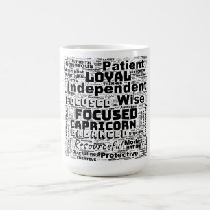 Mug Capricorne Zodiac Mot Cloud Inspiration