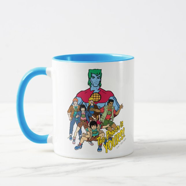 Mug Captain Planet Group Graphic - La Puissance Est À  (Gauche)