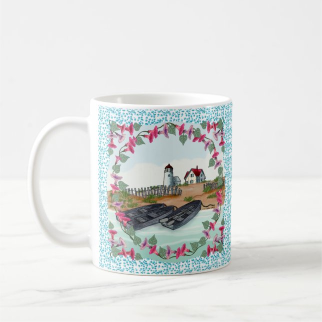 Mug Capture du phare du Cap Neddick Maine (Gauche)