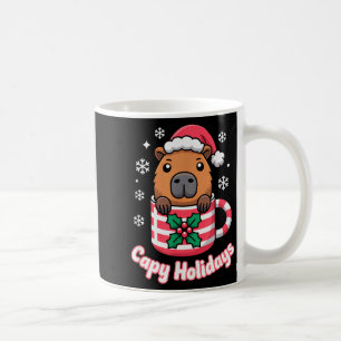 Mug Capy Vacances Chapeau de Noël Cute Capybara Santa