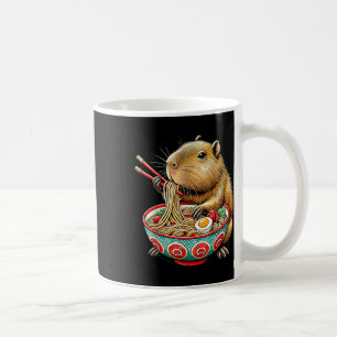 Mug Capybara Aime Les Nouilles Capybara Manger Du Bram
