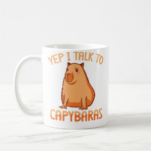 Mug Capybara Carpincho Drôle Ouais Je Parle Aux Capyba