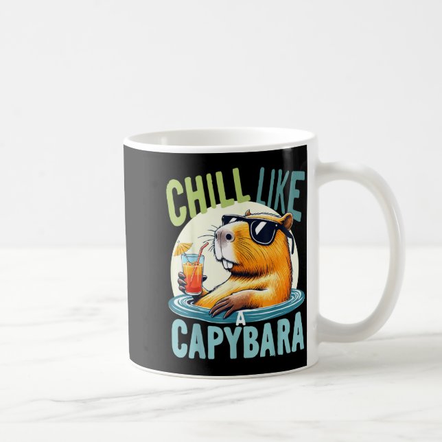 Mug Capybara Holidays - Funny Quote Gift Zen Fashion D (Droite)