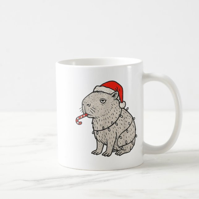 Mug Capybara Smoking Christmas Ugly Cigarette Gen Z  (Droite)