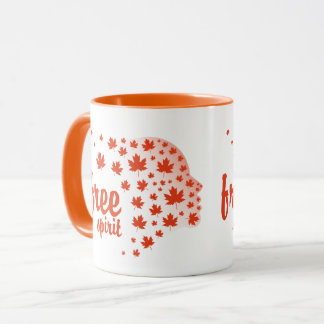 Mug Cara del espíritu libre, otoño