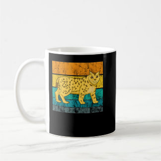 Mug Caracal Cat Retro Vintage Wild Cat Lynx Strong Leg
