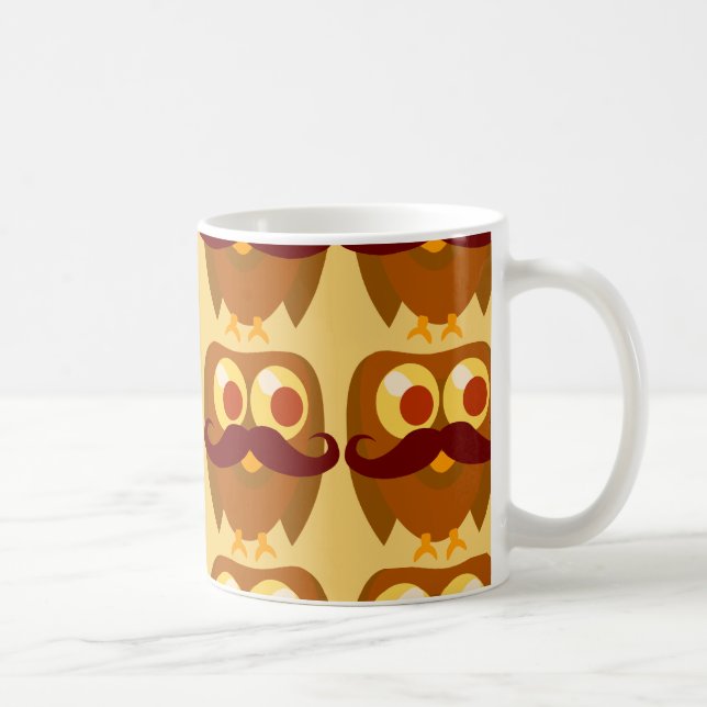 Mug Caractère de dessin animé Goofy Trendy Mustache Ow (Droite)