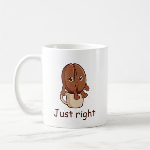 Mug Caractère de haricot de café mignon personnalisé j