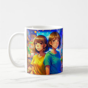 Mug Caractères Anime Art coloré