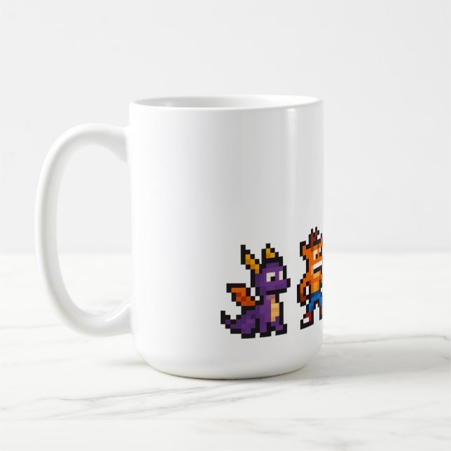 Mug Caractères de jeu rétroactifs (Gauche)