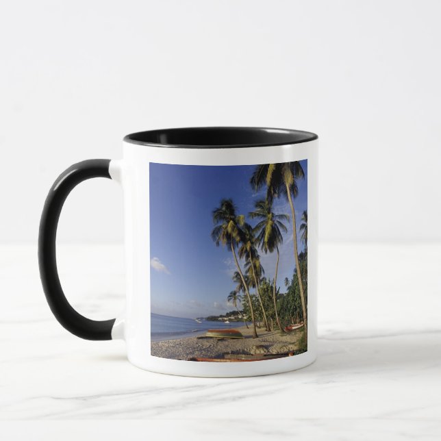 Mug CARAÏBES, Grenade, St. George, Bateaux sur palmier (Gauche)