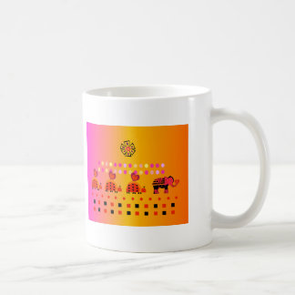 Mug Caravane de coeur avec l'arrière - plan