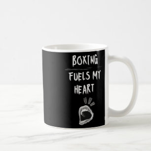 Mug Carburants de boxe Mon coeur Punching Sac Gants En