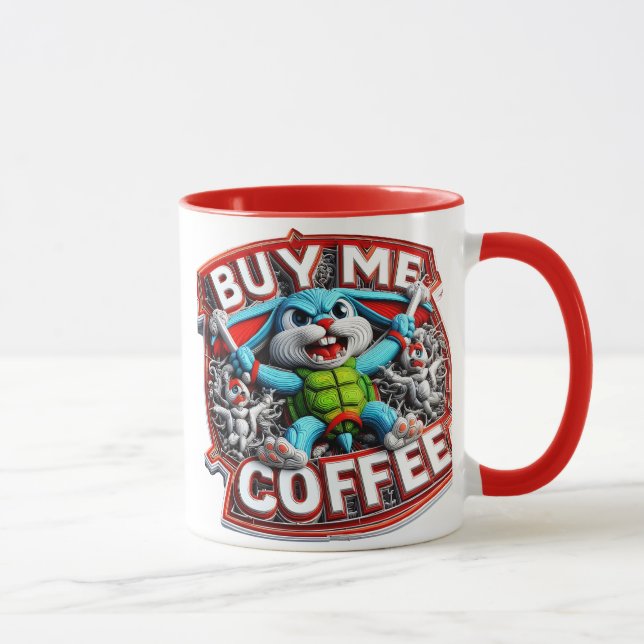 Mug Carburez Votre Journée : Achetez-Moi Du Café (Droite)