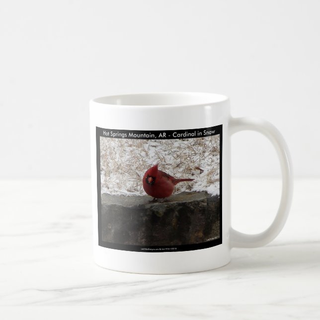 Mug Cardinal Hot Springs Nat. Park Mt AR Cadeaux Vêtem (Droite)