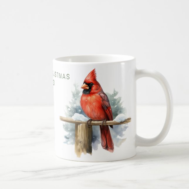 Mug Cardinal Joyeux Noël personnalisé (Droite)